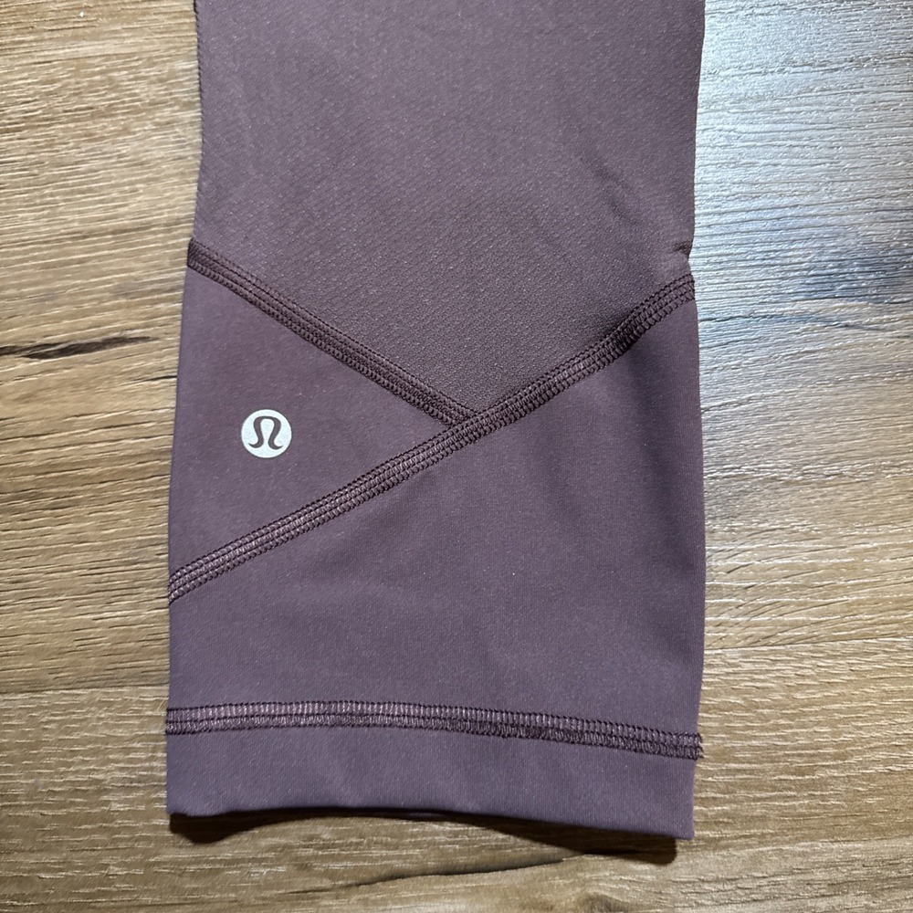 Lululemon Pace Rival Crop‎ 22" Pants Womens Size 6 Cherry Cola Capri Leggings - Picture 10 of 10